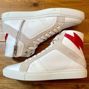 Zadig & Voltaire | Men’s High Flash Sneaker | Lightning Red | Men’s 13